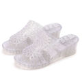 37-41 jardas Ladies Summer Summer Platform Sapatos Garota Lady Jelly Slides Sandálias para Mulheres Zapatillas de Cristal Mujer